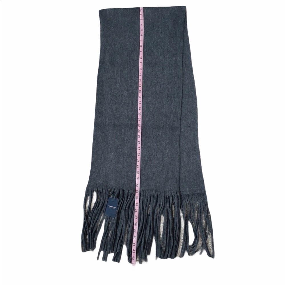 NWT LUCKY BRAND Grey Marled Knit Scarf - Picture 8 of 8